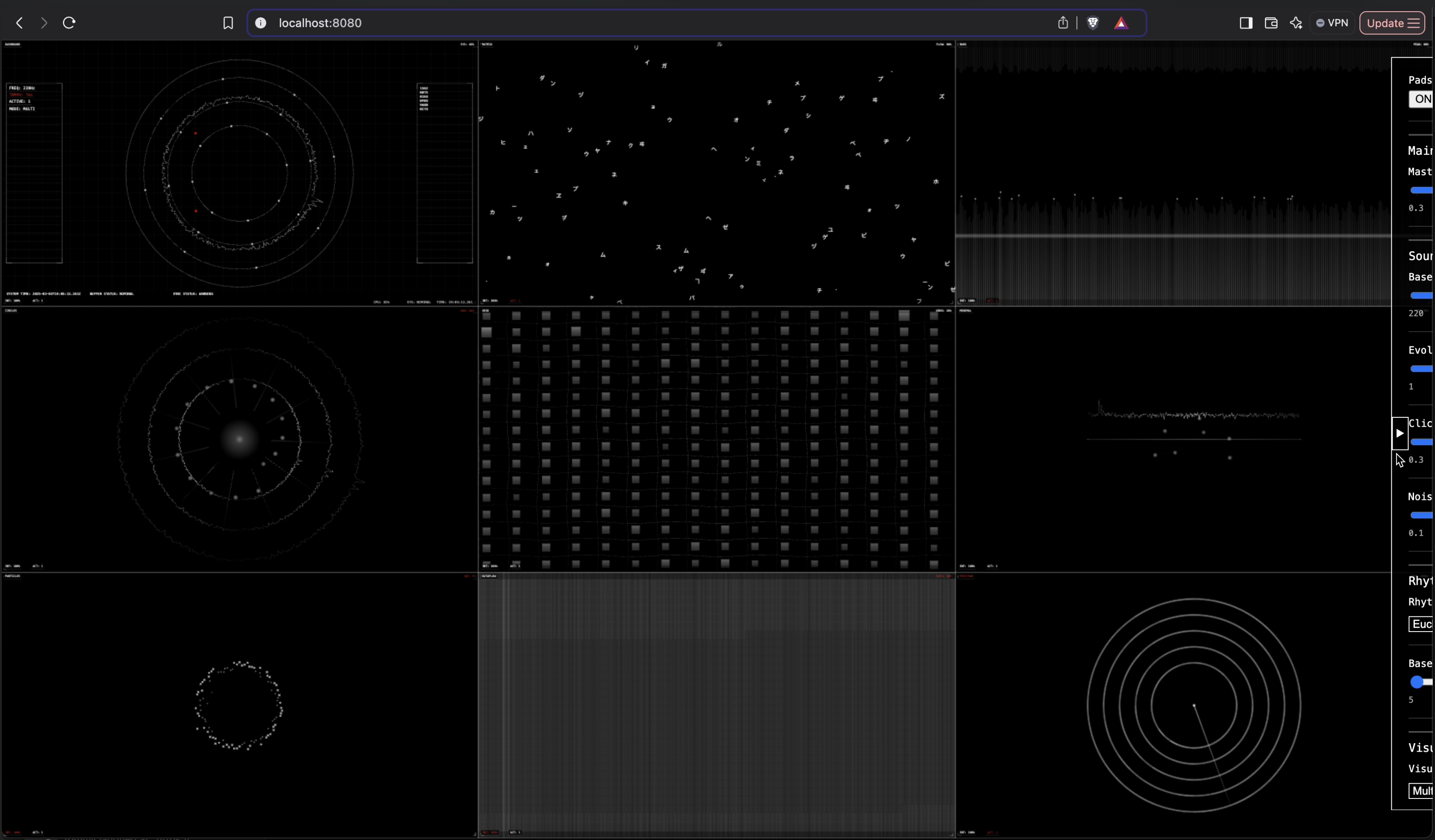 A/V Dashboard static