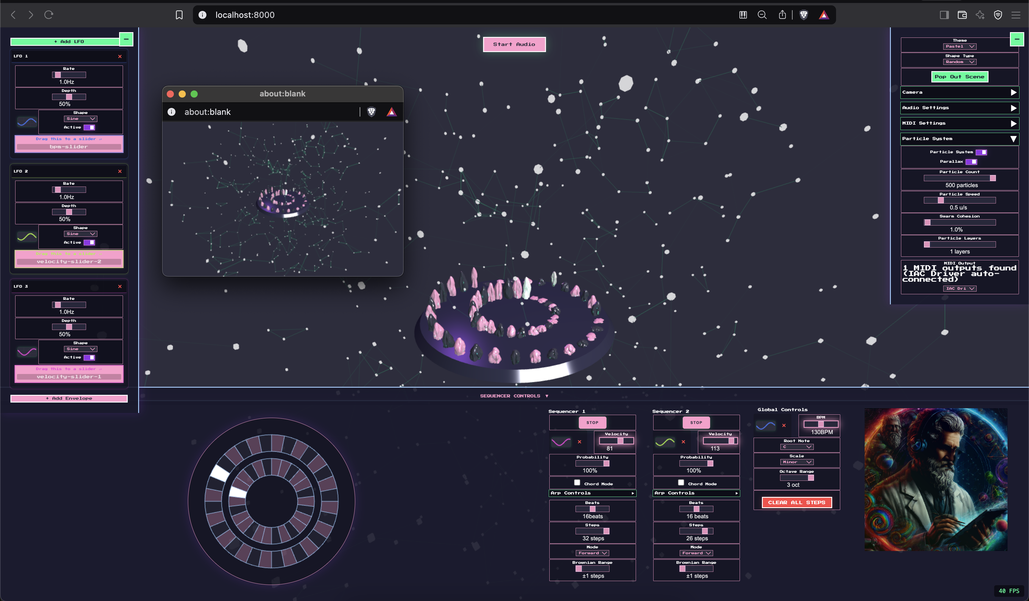 Infinite Euclidean static